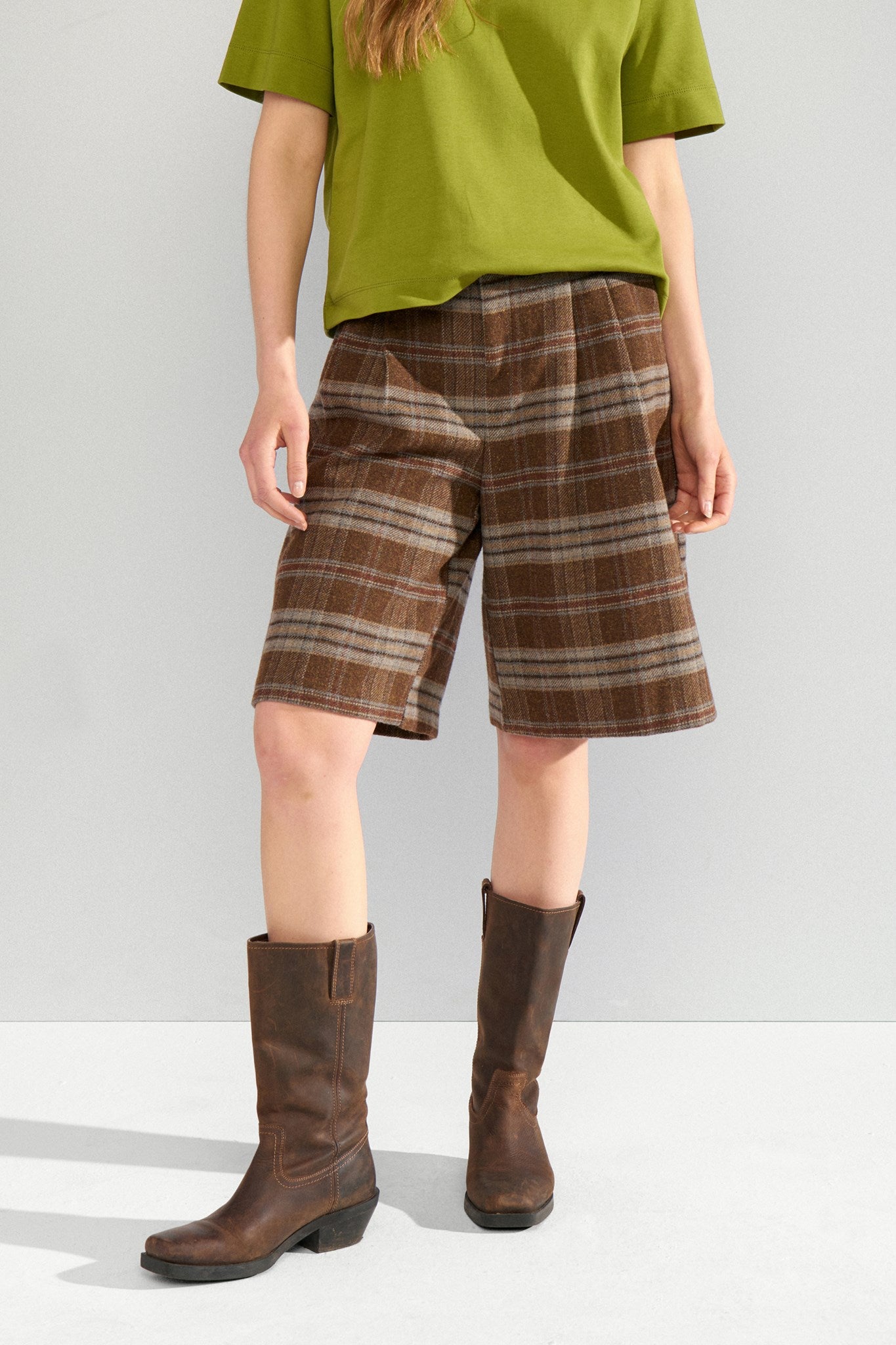 Short Nuezma tweed à carreaux | Nümph