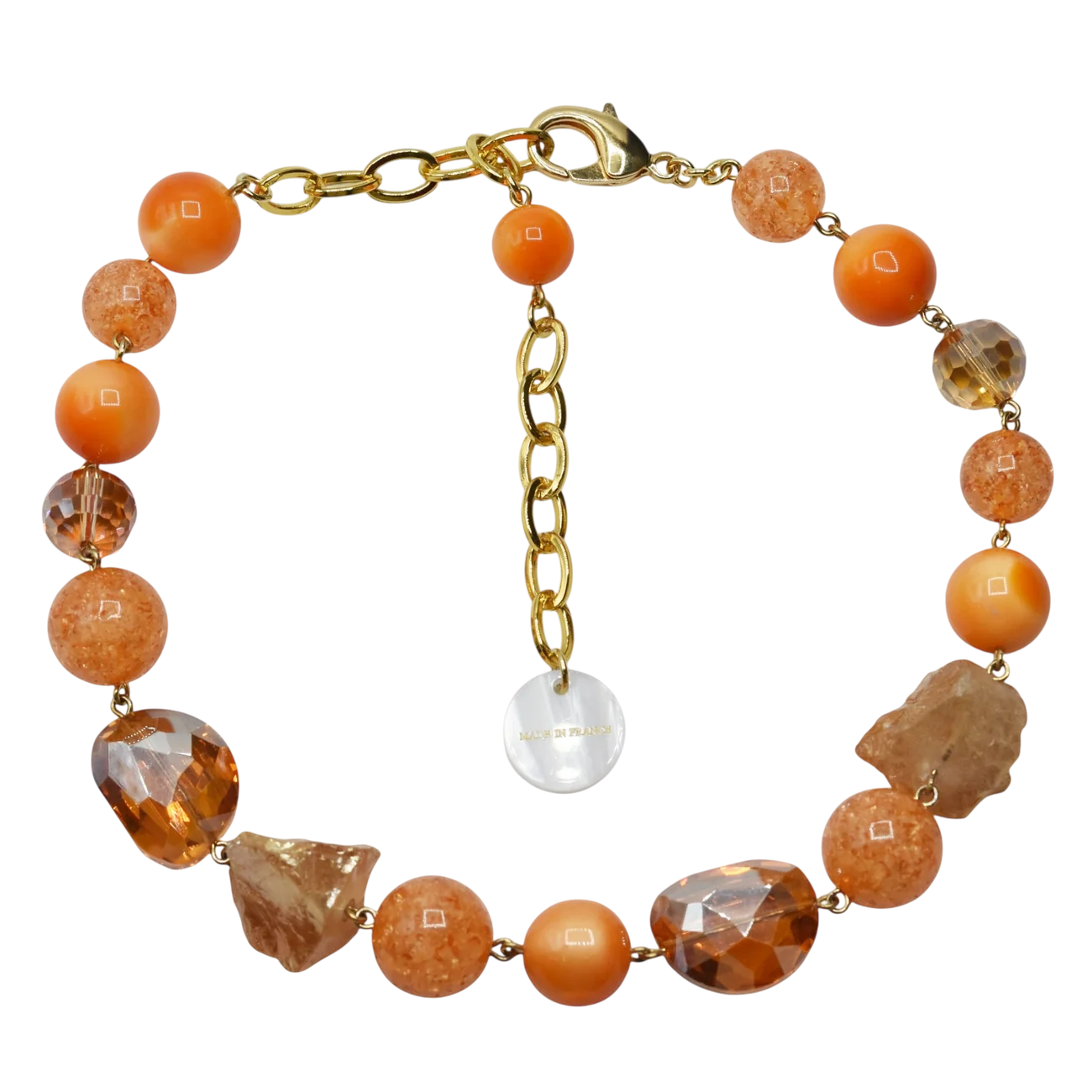 Collier Summer orange | Francine Bramli – Image 3