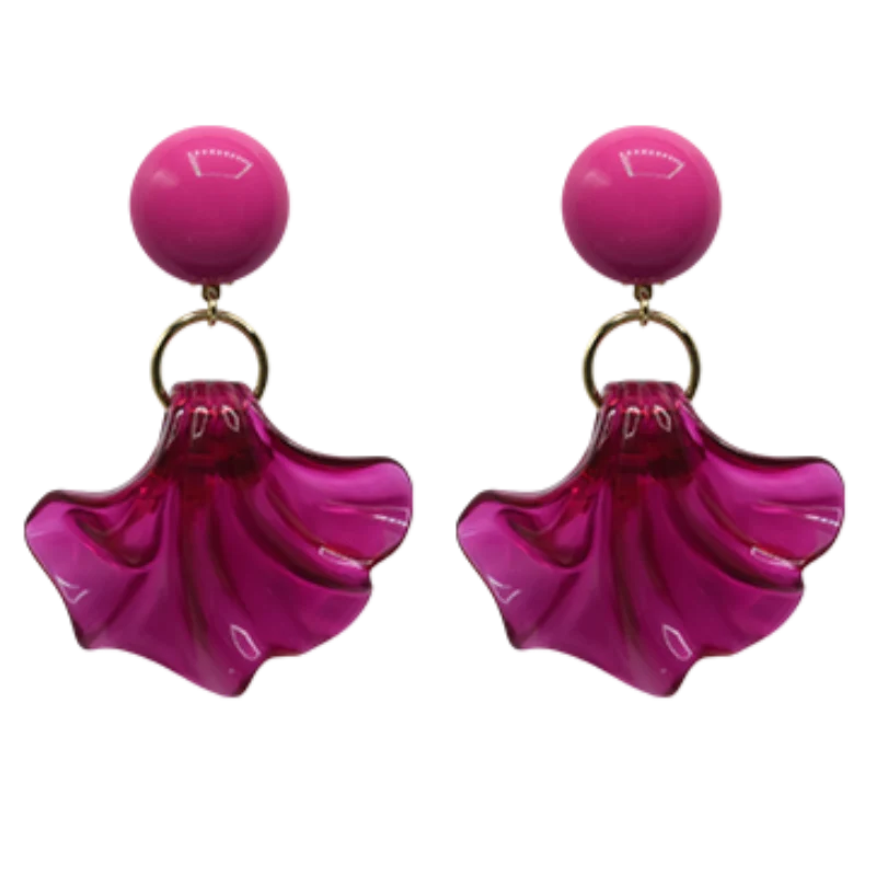 Boucles d'oreilles Amélia fuchsia | Francine Bramli – Image 6