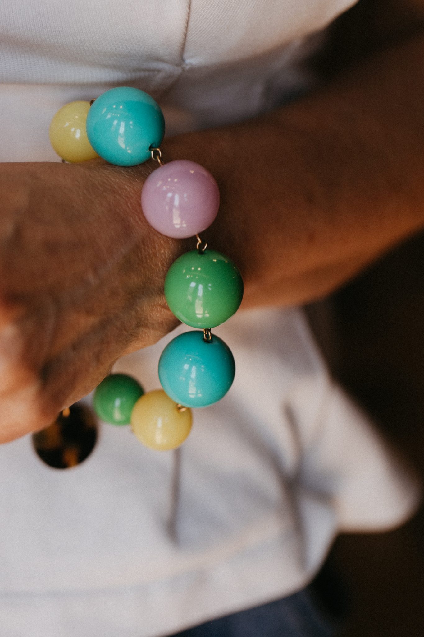 Bracelet Tess multicolore pastel | Francine Bramli – Image 2