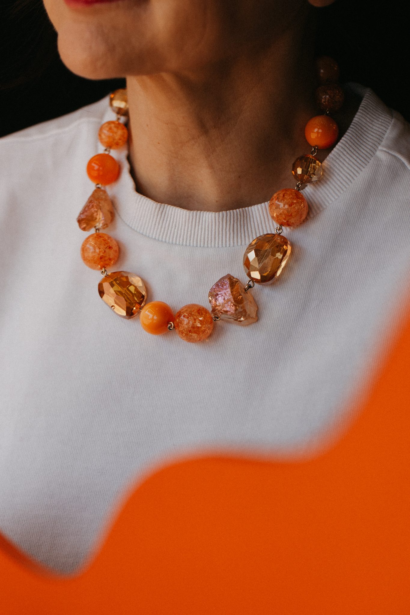Collier Summer orange | Francine Bramli