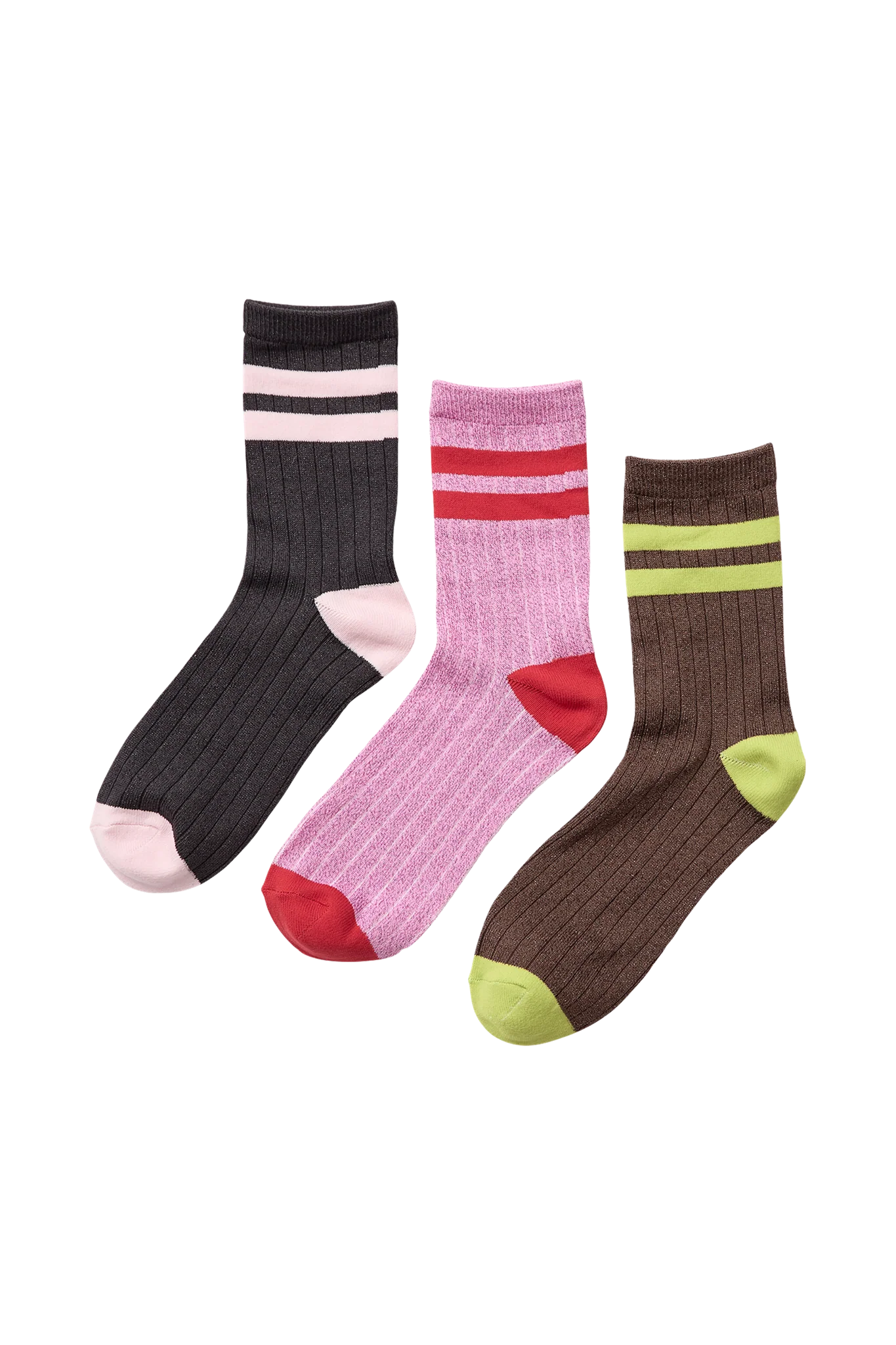 Coffret chaussettes Nulilja rayées multicolores | Nümph