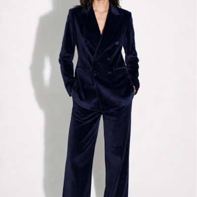 Blazer Smoking Yves velours | Imprevu