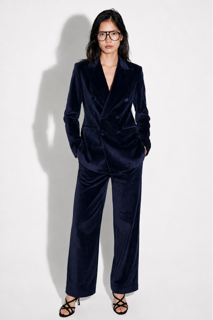 Blazer Smoking Yves velours | Imprevu