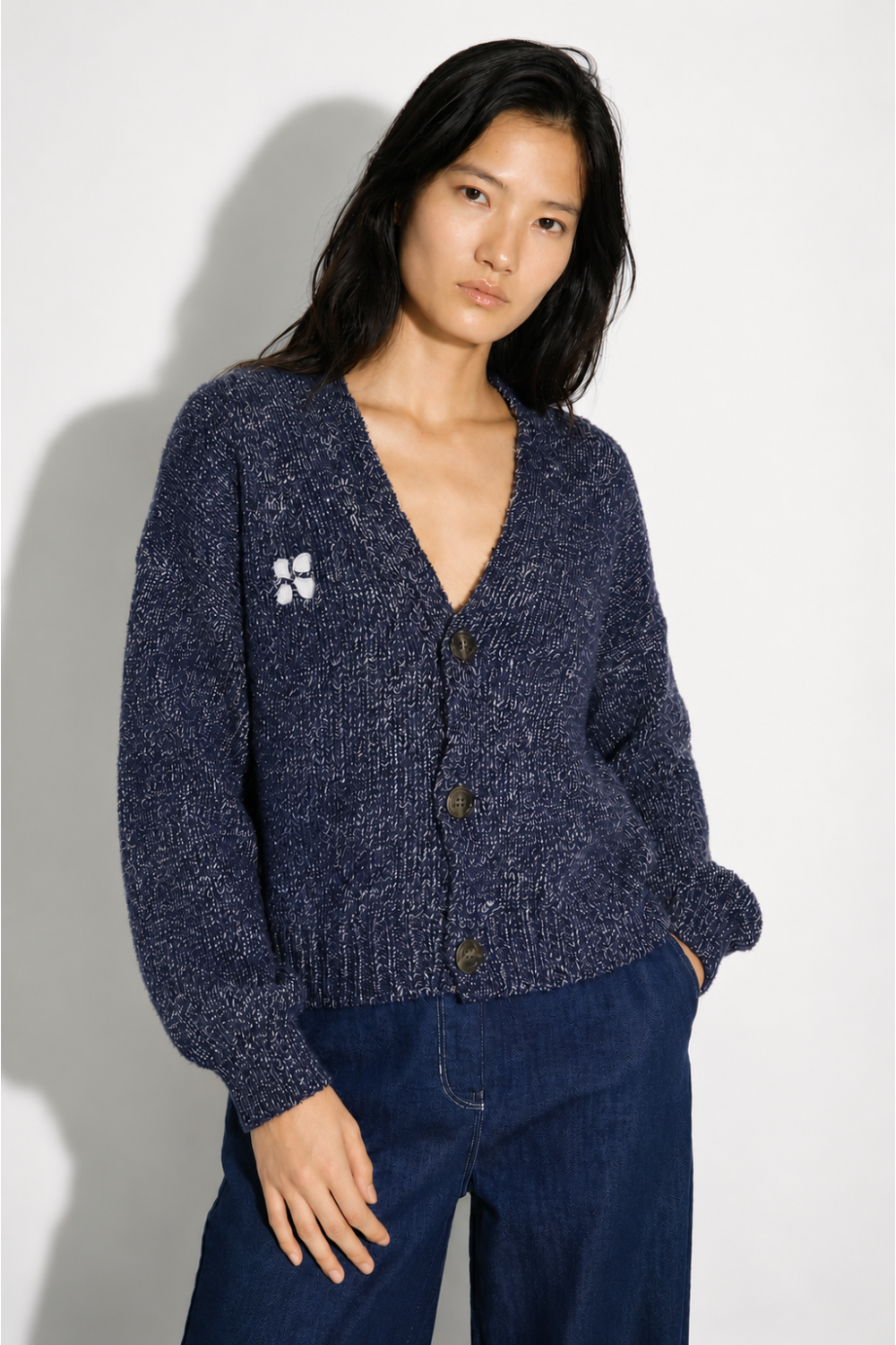 Cardigan en laine Tilga chiné Twiggy | Imprevu