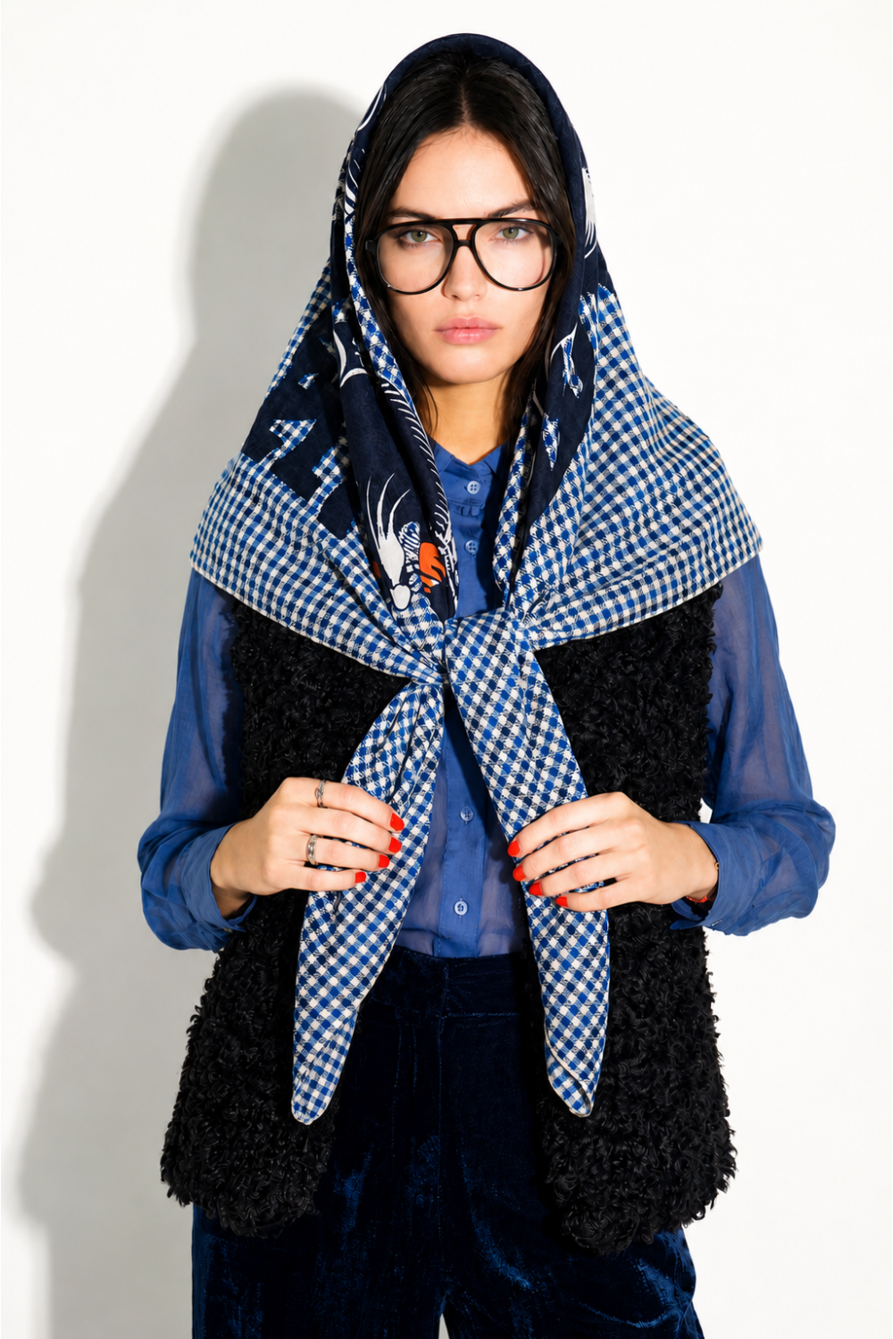 Foulard Hera pied-de-poule | Imprevu – Image 2